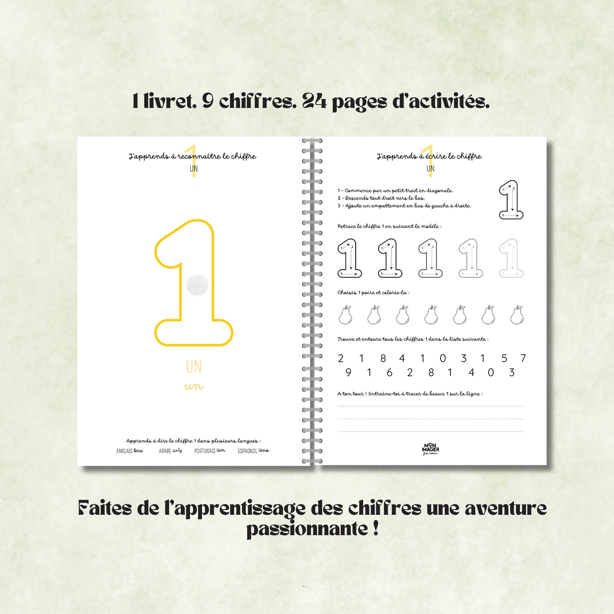 Mon livret d’activités des chiffres
