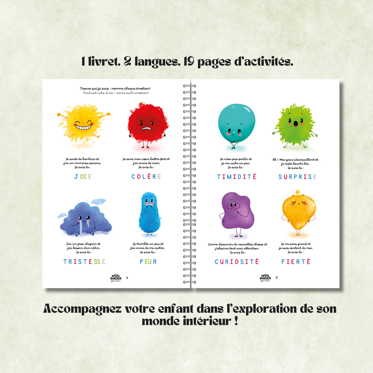 Mon livret d’activités des émotions