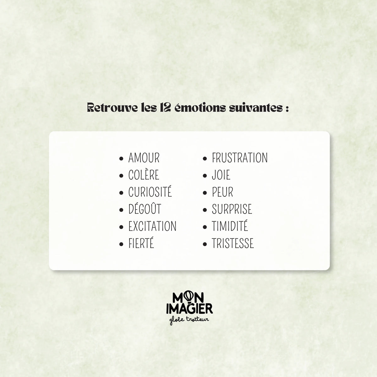 Mon livret d’activités des émotions