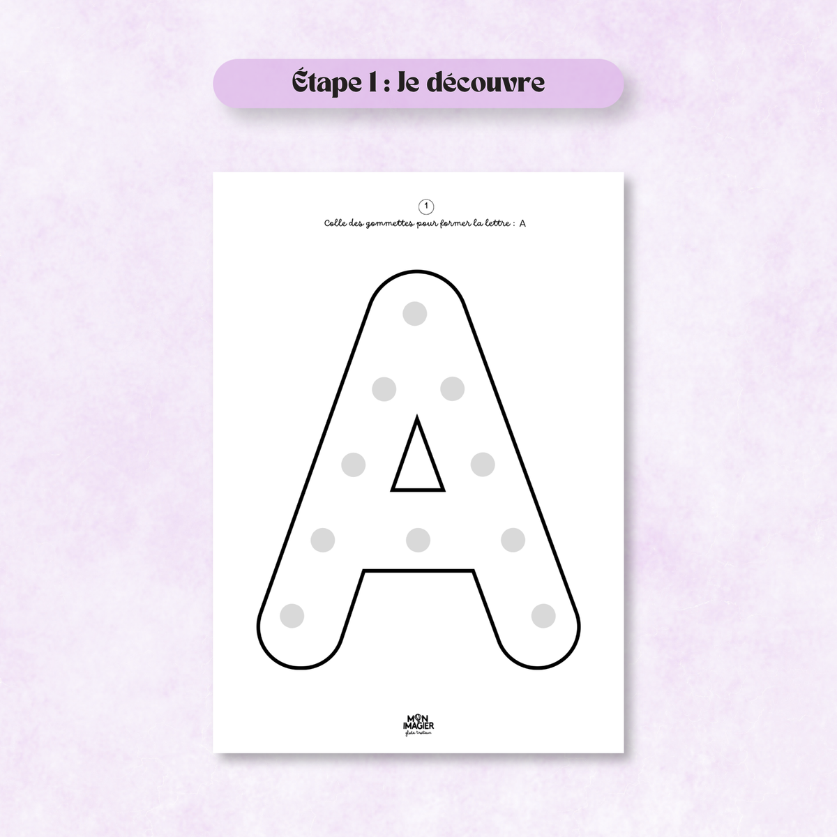 Mon abécédaire pas à pas, apprentissage des 26 lettres