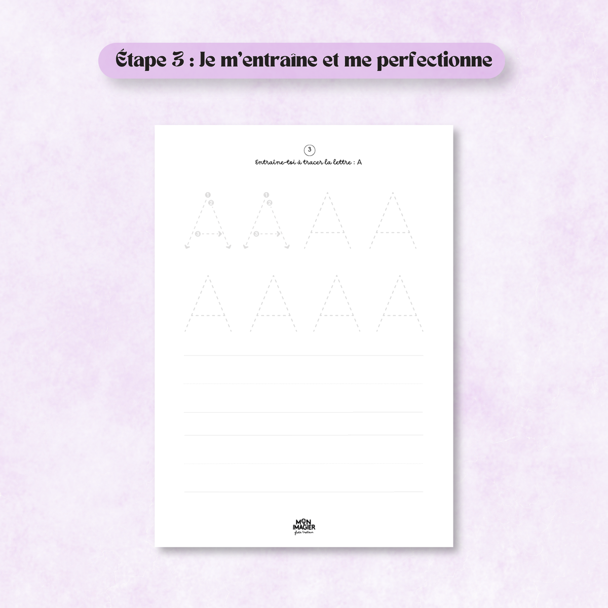 Mon abécédaire pas à pas, apprentissage des 26 lettres